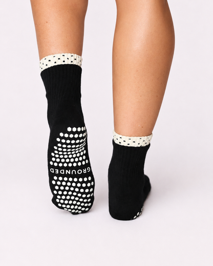 Double Layered Polka Dot Pilates Socks