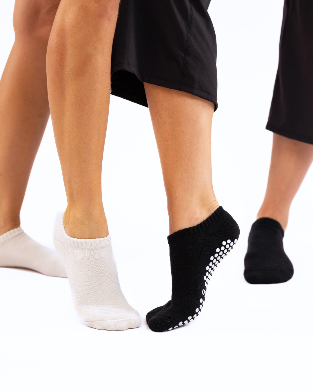 Black Ankle Grip Socks