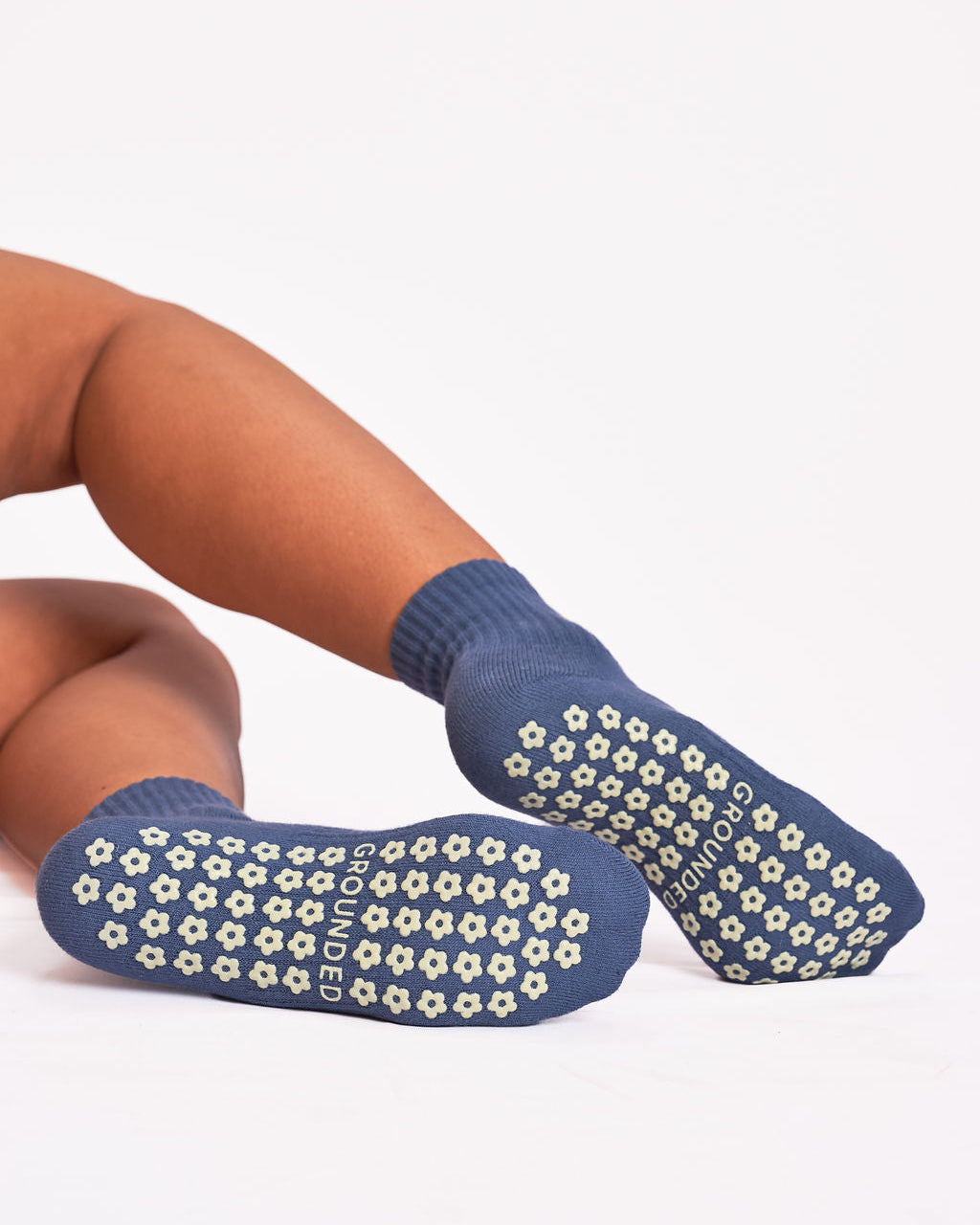 Navy Blue Pilates Grip Socks
