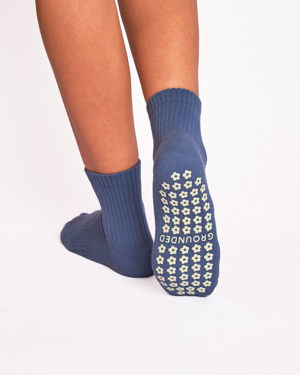 Navy Blue Pilates Grip Socks
