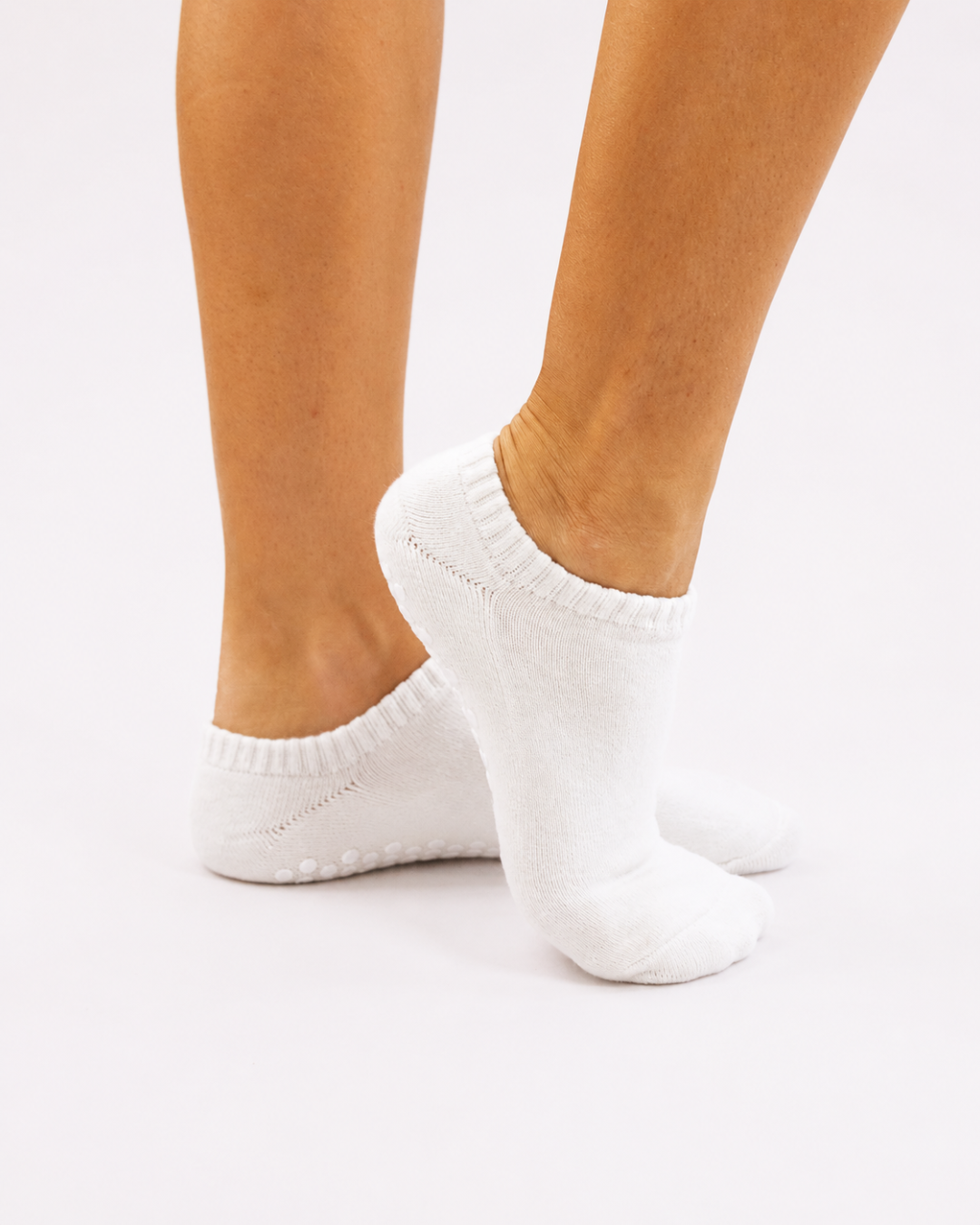 Light Grey Ankle Grip Socks